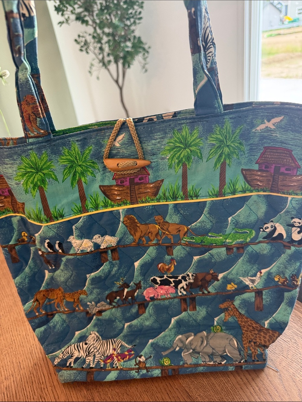 Quilted Noah’s Ark Bag